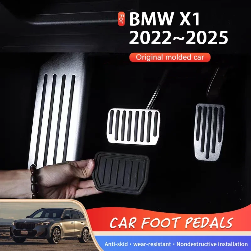 Pedále pre nohy pre BMW X1 IX1 U11 2022 2023 2024 2025 2025 Automobilové stopy odpočívadlo o brzdenie pedálov Accelerator Set Car Acessories Decorácie