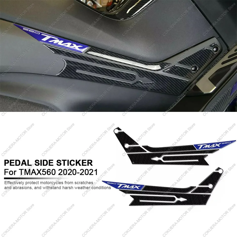 Pedálová nálepka pre Yamaha TMAX 560 2020 2021 Motocyklové príslušenstvo 3D nálepka na ochranu epoxidovej živice