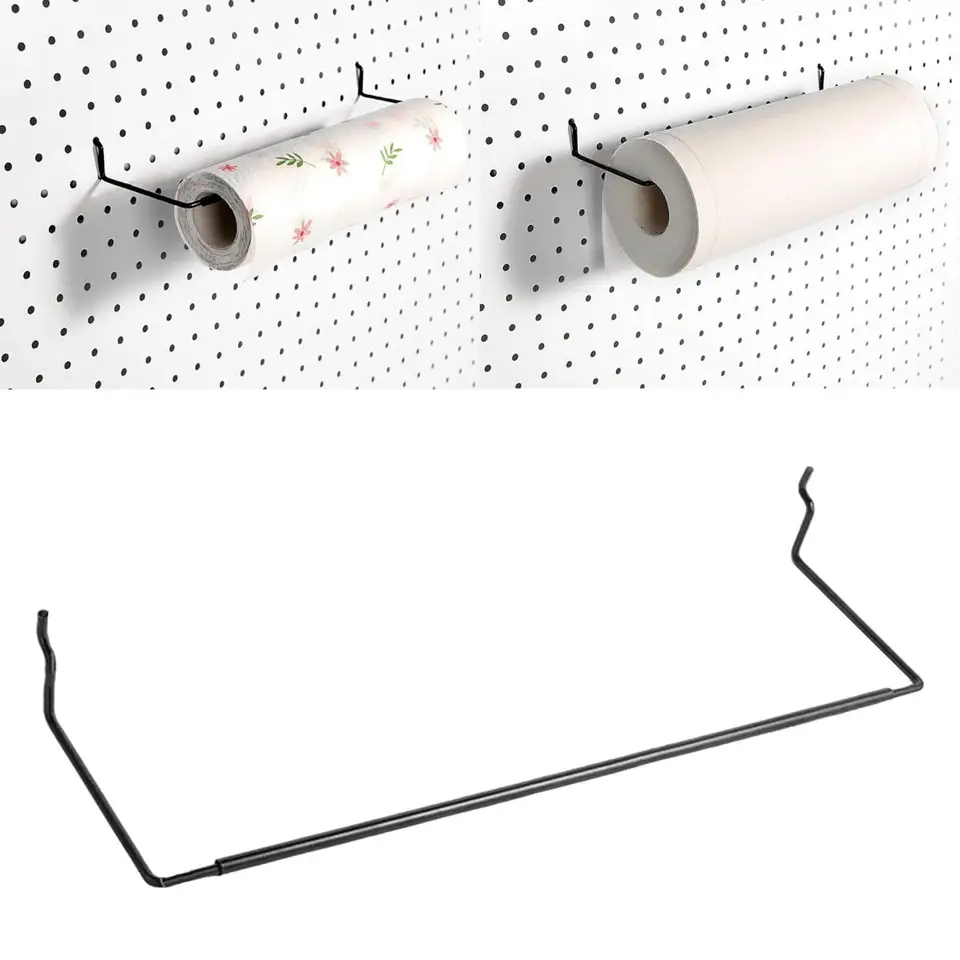 Pegboard papierový uterák držiak papierové držiak papierové rolky papierový stojan Pegboard Organizácia