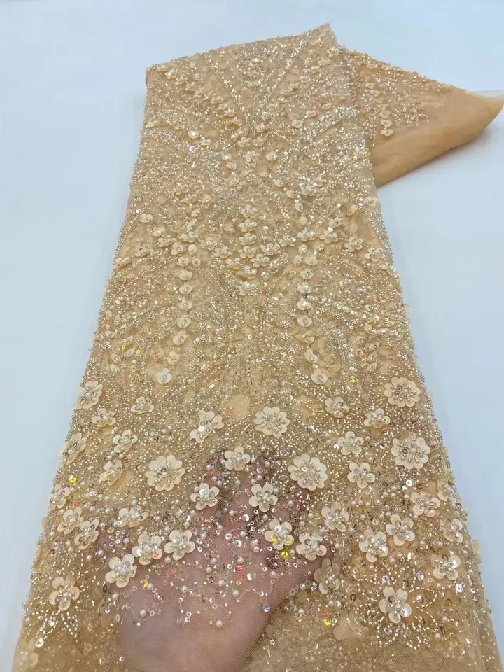 Pekne vyzerajúce perie vyšívanie Tull Tulle Lace Lace Lace Sat-1308.5802 s kvalitou pre večierky