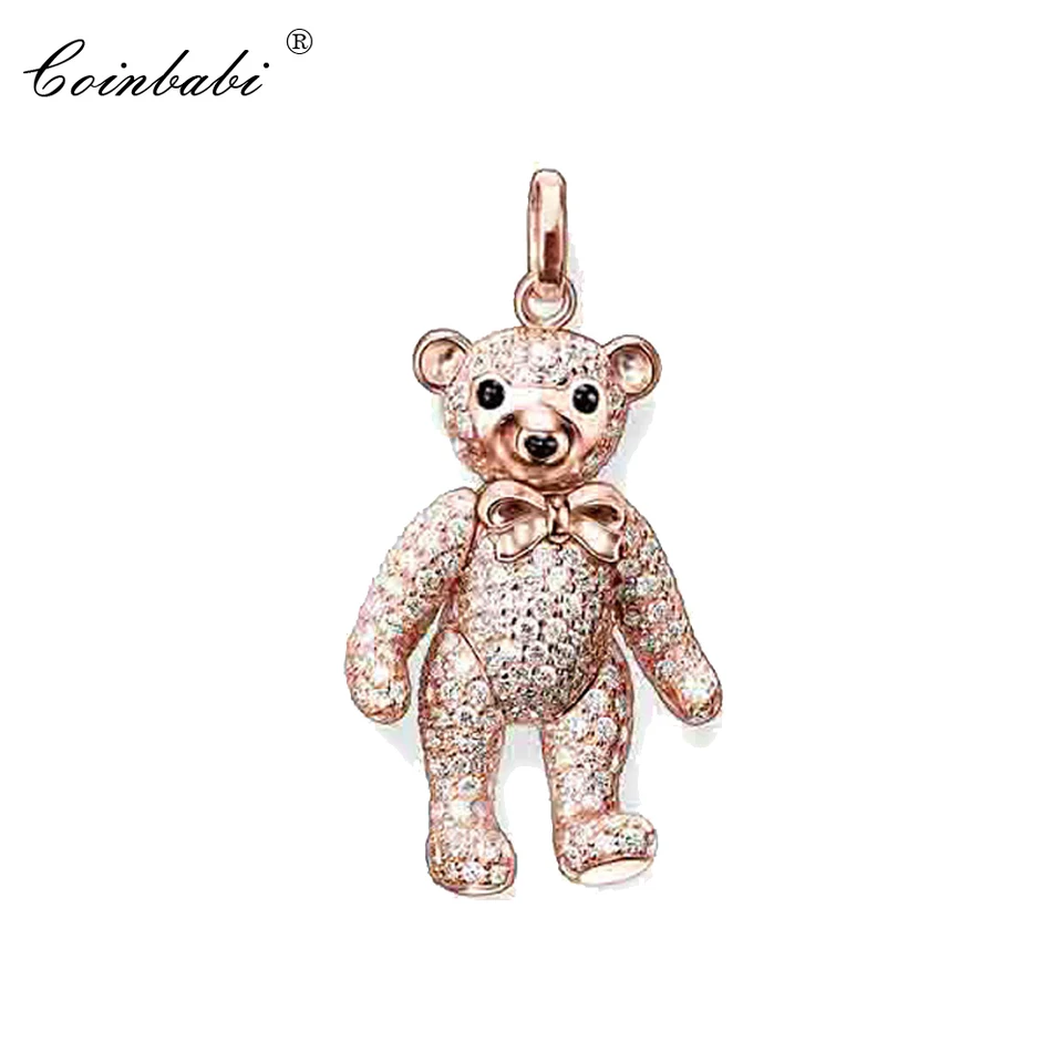 Pendant Teddy Bear Rose Pure Gold Farba Veľkosť