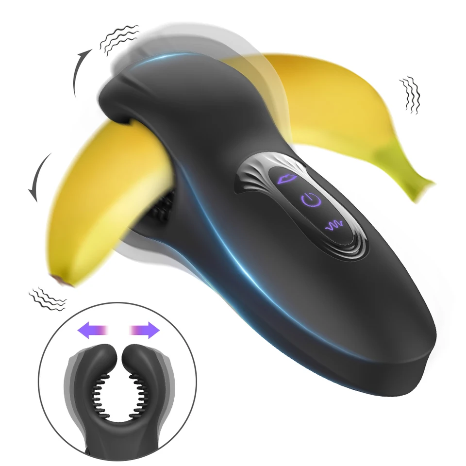 Penis Glans Trainer Massager hryzenie muža masturbátora Vibračné živé vibrátor sexuálne hračky pre mužov DeLness oneskorenie trénera dospelých