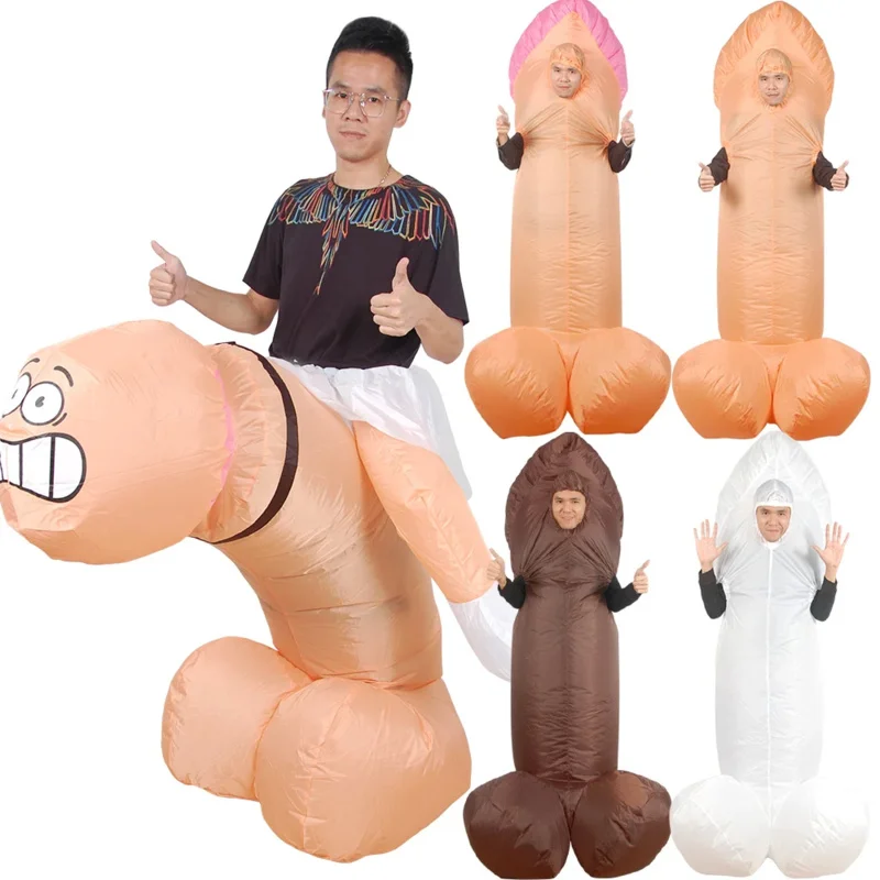 Penis nafukovací kostým cosplay sexy vtipný vyfúknutý oblek na párty kostýmy luxusné šaty Halloween kostým pre pre dospelých na vtáka
