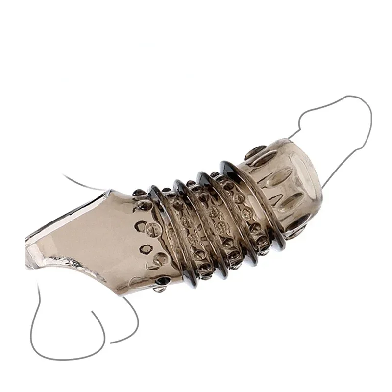 Penis penis ring zväčšený rukáv Dospelí Dospelí páry intímne meškanie s ejakulačným remienkom na sexu