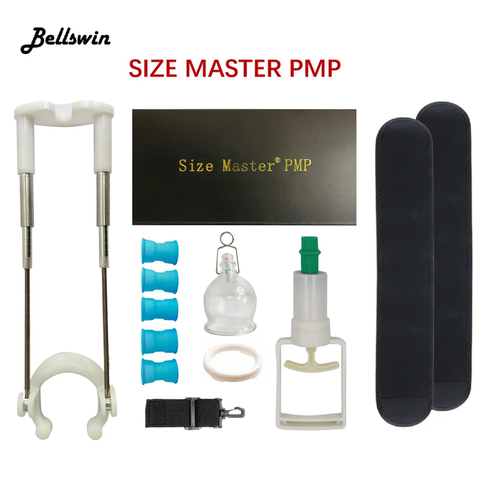 Penis Veľkosť Master PMP Základný mužský penis predlžovač zväčšenie vešiak Dick Enlarger Enhamer Enhancement Tension Kit Sex Cock Toy