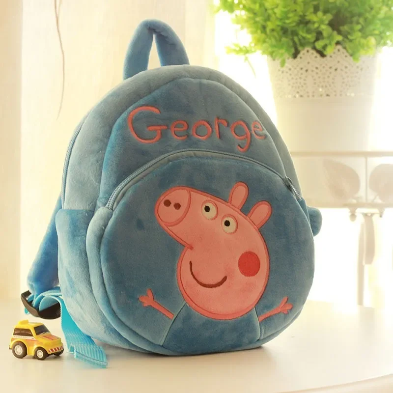 Peppa Pig Qriginal Kawaii Schoolbag hračky roztomilé karikatúru George materské zariadenia Anime Schoolbag pre deti narodeniny darčeky