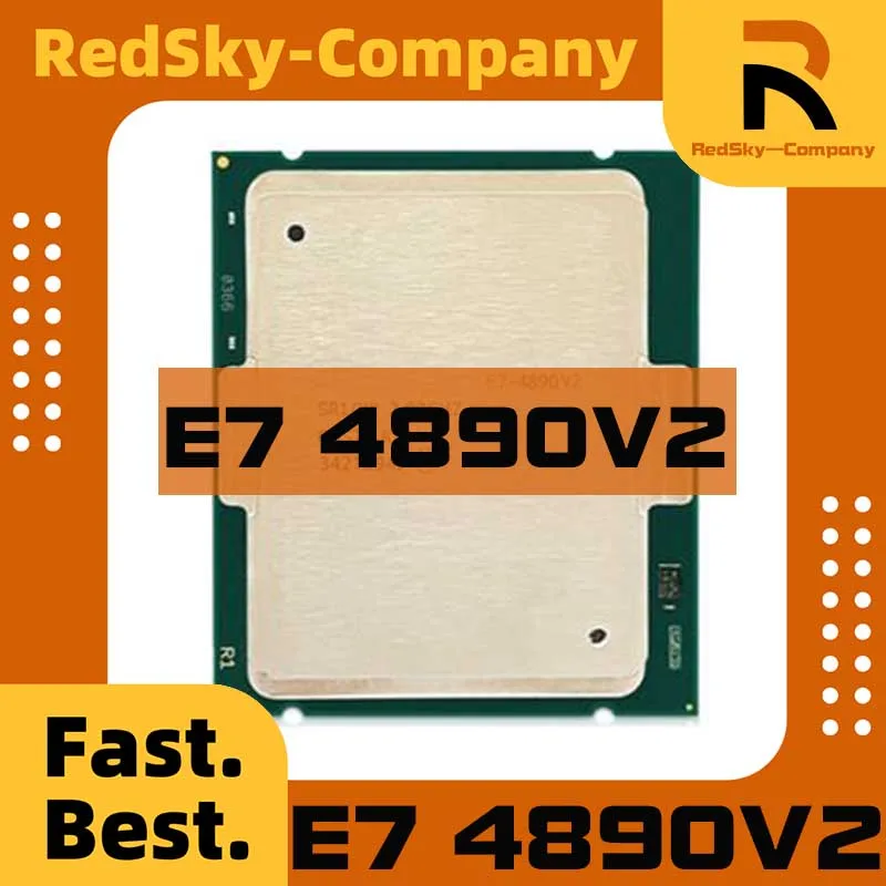 Perfektný test E7-4890V2 2,80GHZ 37,5 MB 15CORES 22NM LGA2011 155W Použitý procesor CPU