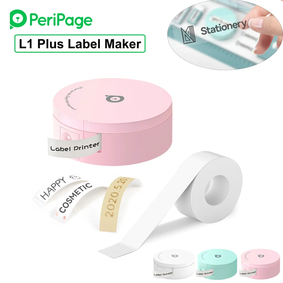 Peripage L1 plus výrobca štítkov Mini vrecková tepelna tlačiareň