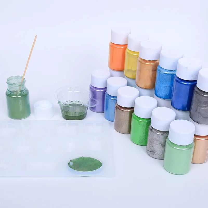 Perleťové sľudové práškové epoxidové živice Pigmentové súpravy farbenie perla pigment Prírodný sľudový minerálny prášok DIY šperky