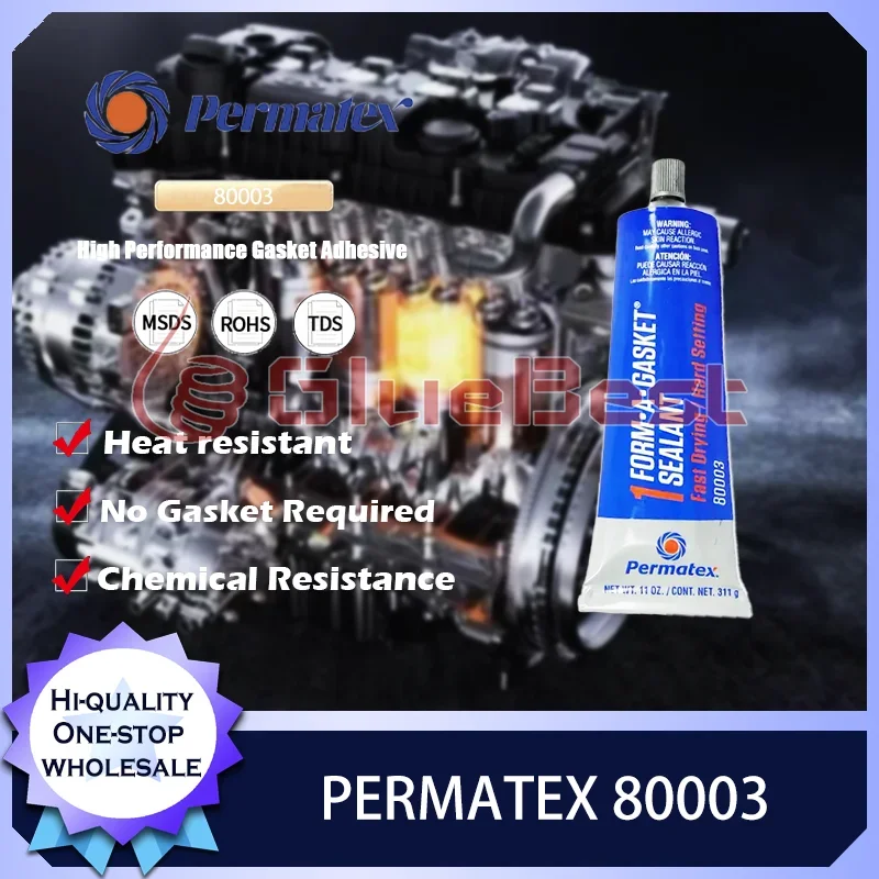 Permatex 80003 Form-A-Gasket 1C Tensakt Curing Agent pre vysokú teplotu Ideálne pre automobilové priemyselné použitie Originálny produkt