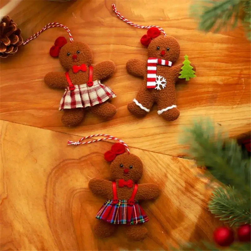 Perník Man Doll Cute Vianočná bábika zavesenie ozdoby Doll Dollable vianočná dekorácia 9g vianočné vianočné prívesok