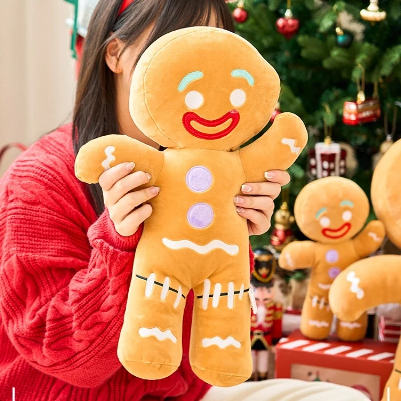 Perníkové mužské plyšové hračky sušienky plyšy cookies cookies pclzdený bábika mäkká pohovka vankúšový dezert vankúš Christine dekor vianočný darček