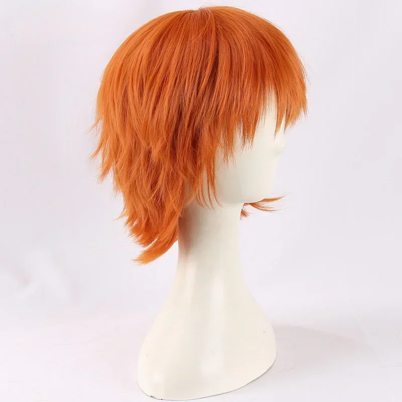 Perruque de Cosplay Courte Orange Anime Chucky, Perruques de Costume, DeGré de Chaleur, Mariée de Chucky, Haute Qualité