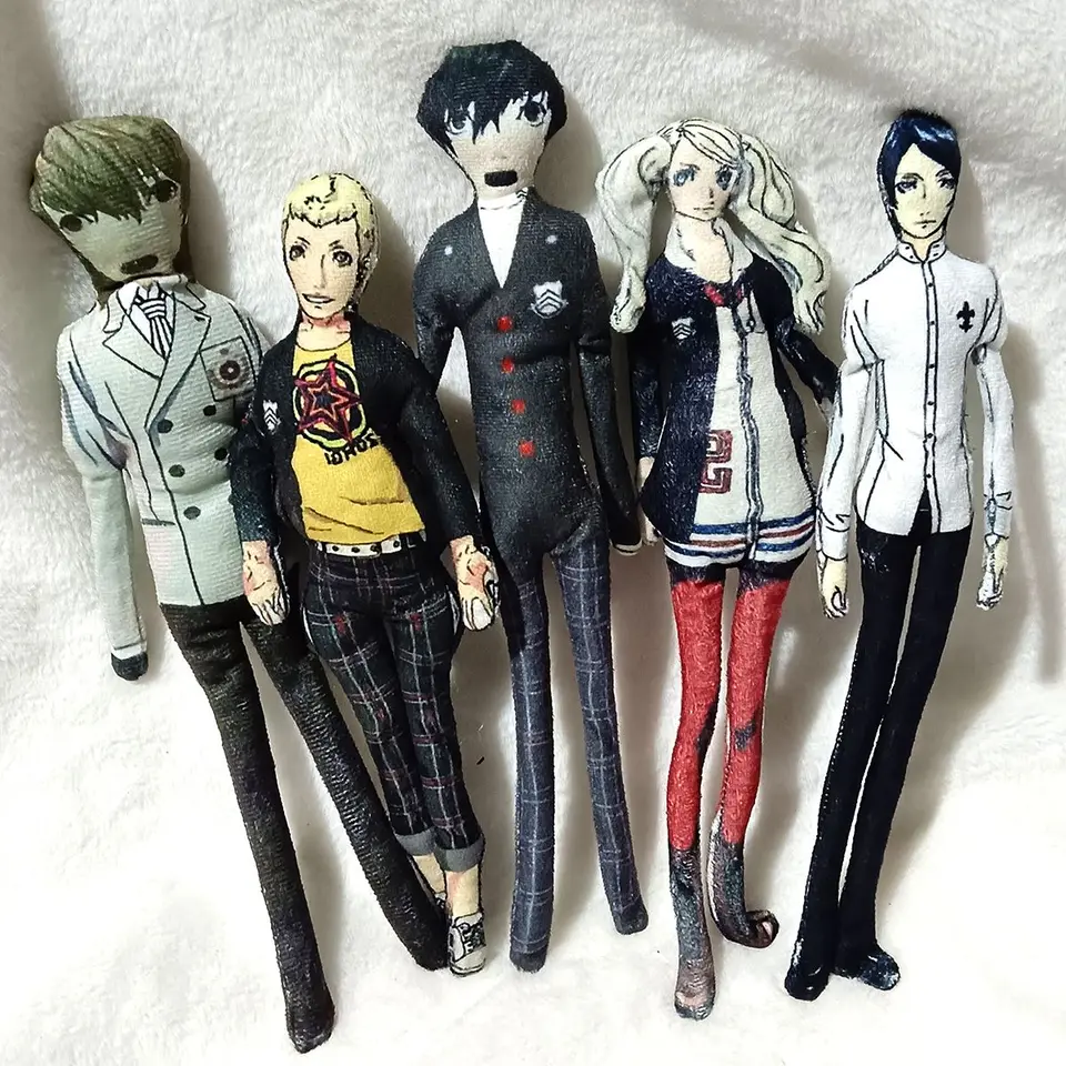 Persona Anime Amamiya Ren Doll Doll Toy Body Wire Skeleton Action Doll Girl Spálňa ozdoba roztomilé dievčenské srdce Akechi goro