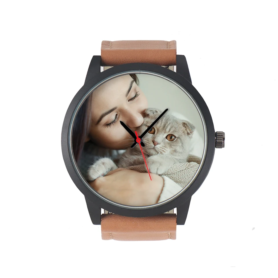Personalizované hodinky nové v pánskych hodinkách Pet Pet Cool Oficiálne stránky Cat Darček prispôsobiteľné vzory Originálne hodinky značky priateľka