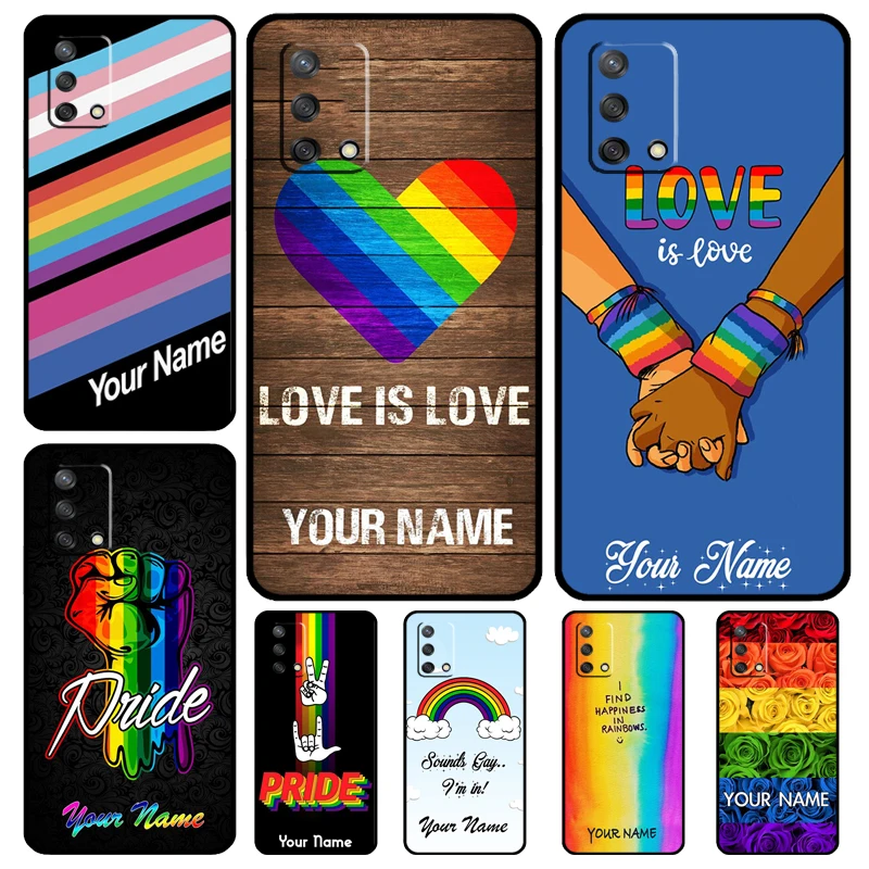 Personalizované meno LGBT Pride Personalizované meno pre OPPO A17 A54 A57 S A77 A74 A94 A5 A9 A53 A15 A16 A76 A96 A52 A72 A18 A58 A58 A98 A78 A78