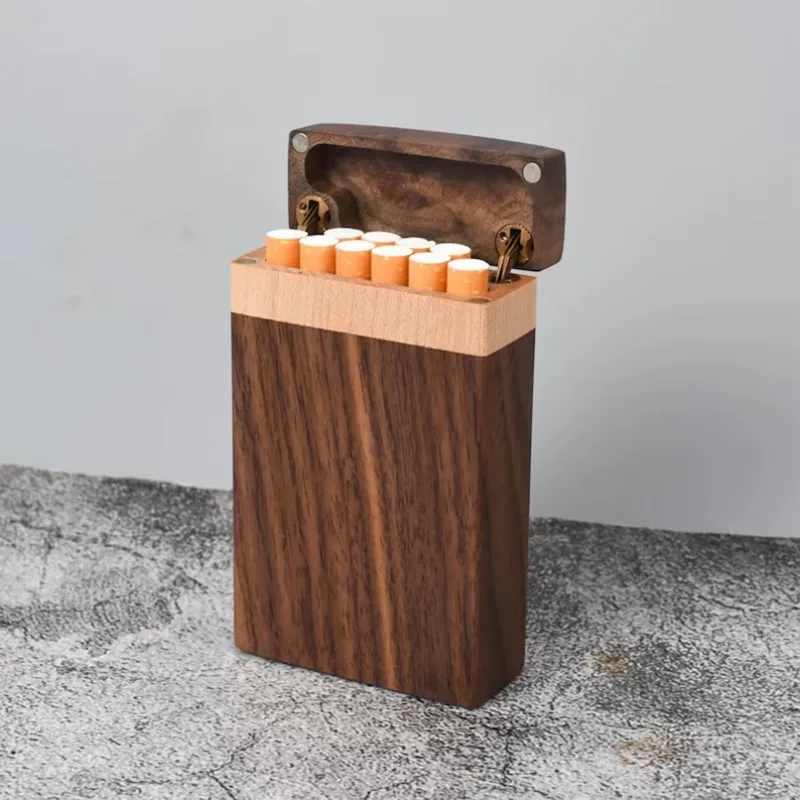 Personalizované čierne orechové drevo cigarety Cuant Darček cigaru