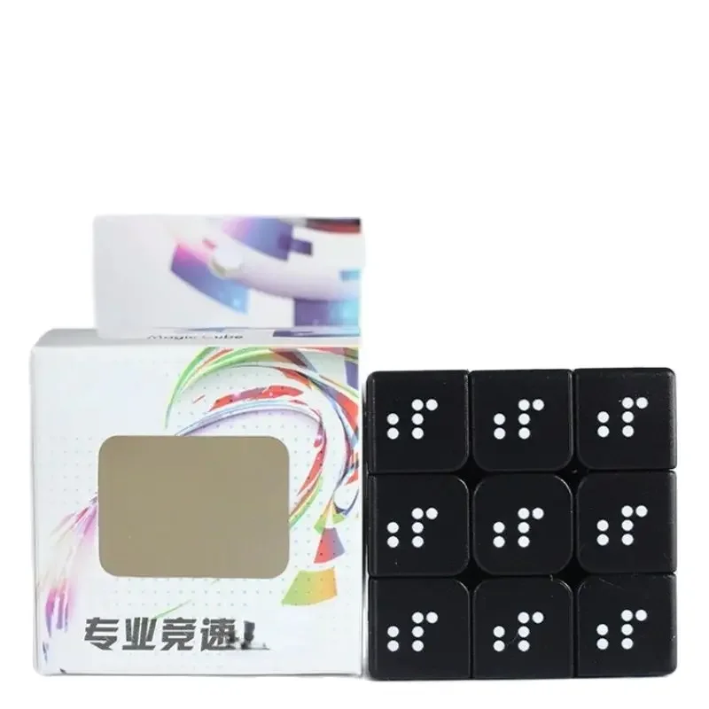 Personalizovaný Braillove kúzelná kocka 3x3x3 Smooth Magic Cube Detská puzzle včasné učenie vedy výučby hračky