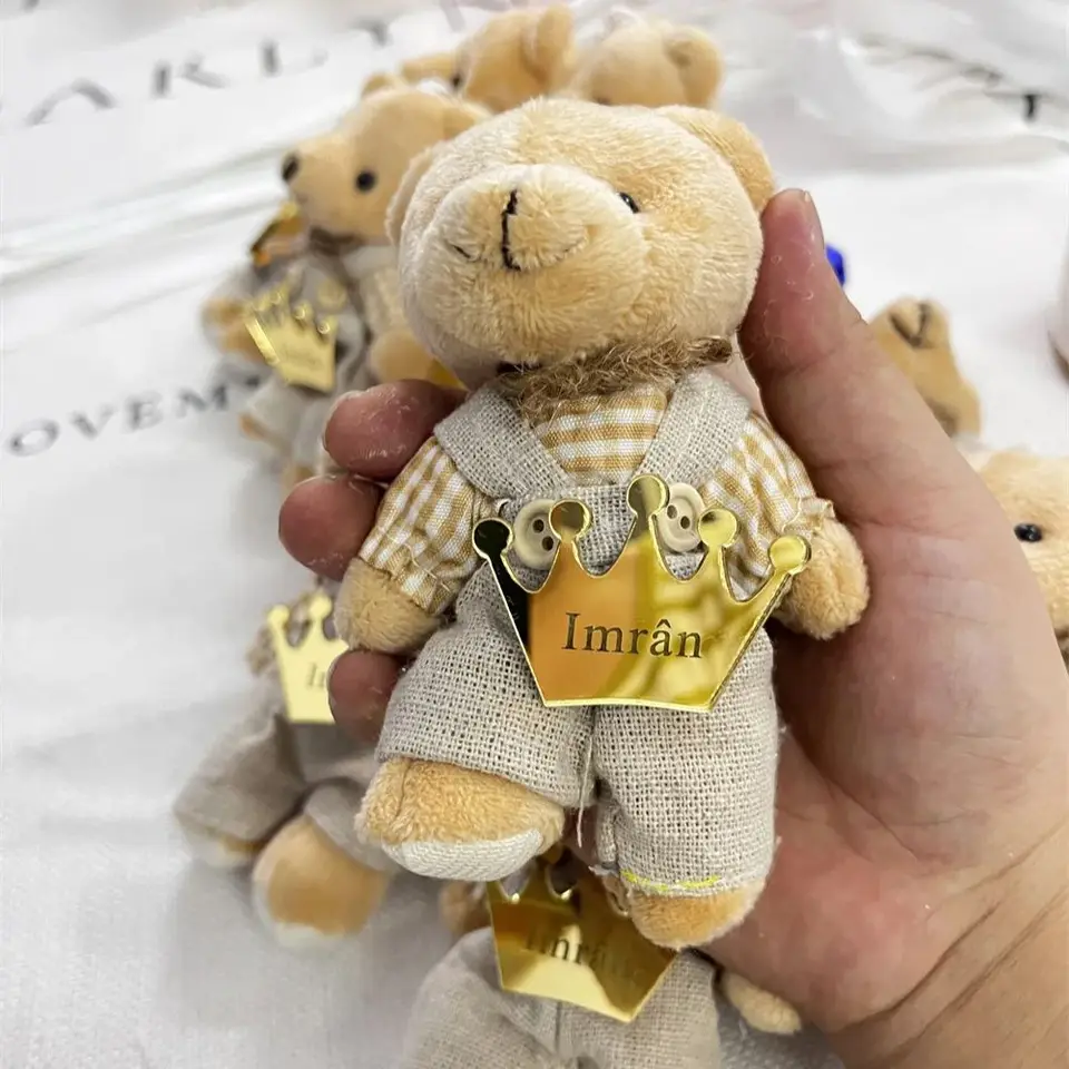 Personalizovaný medveď Keychain uprednostňuje darček pre bábätko