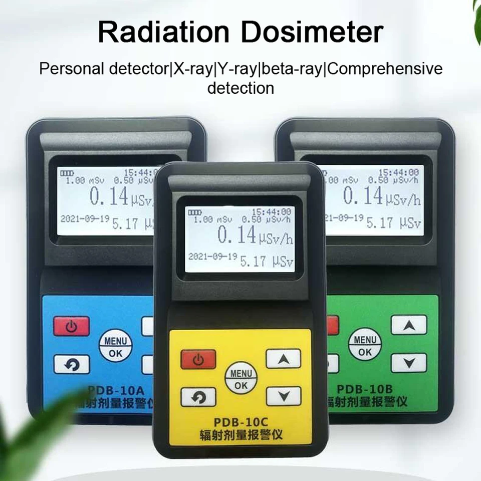 Personálne detektor jadrového žiarenia Geiger Counter Röntgenové lúče γ-lúče β-lúče detekčný nástroj Praktický rádioaktívny tester