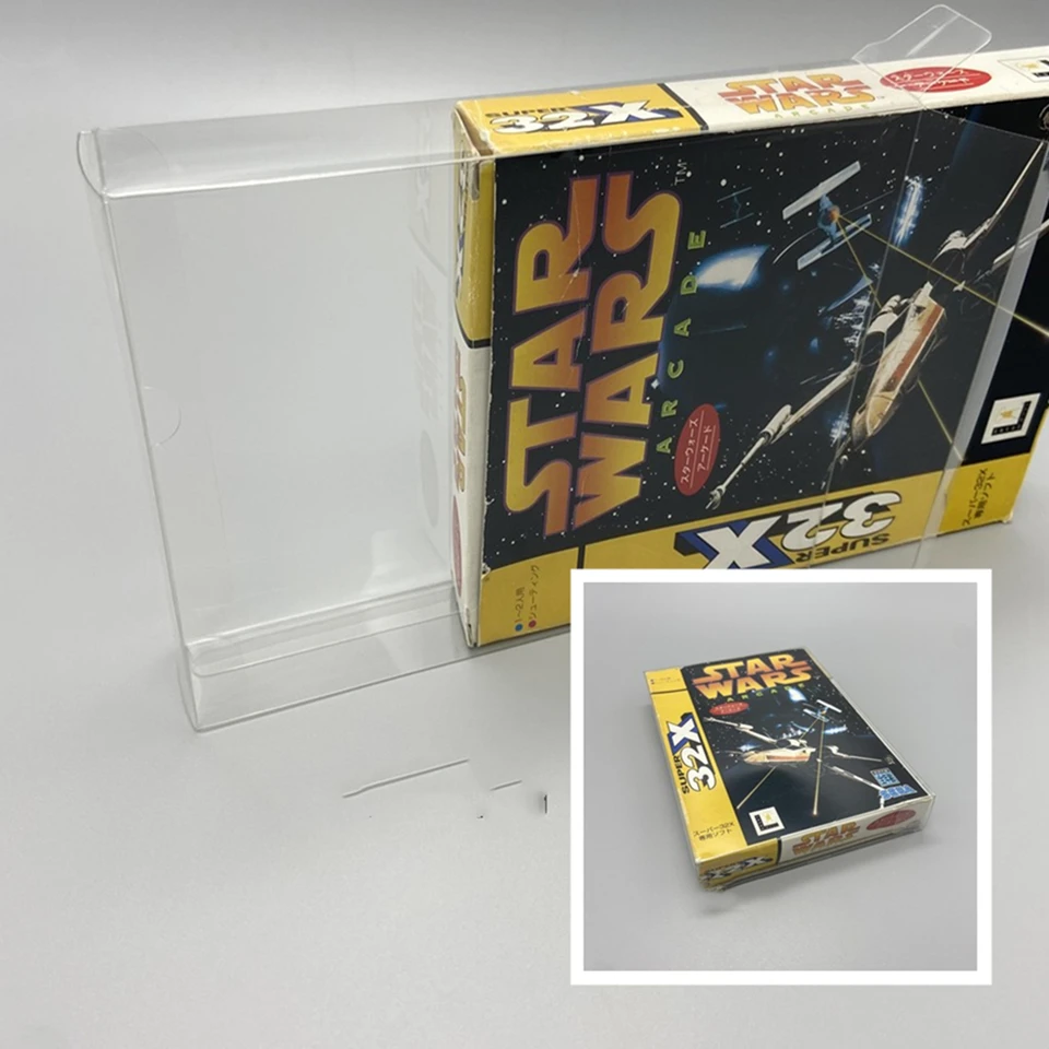 Pet Box Protector pre Star Wars Arcade Transparentné zbierky pre SEGA Super 32X Game Shell Clear Case Case