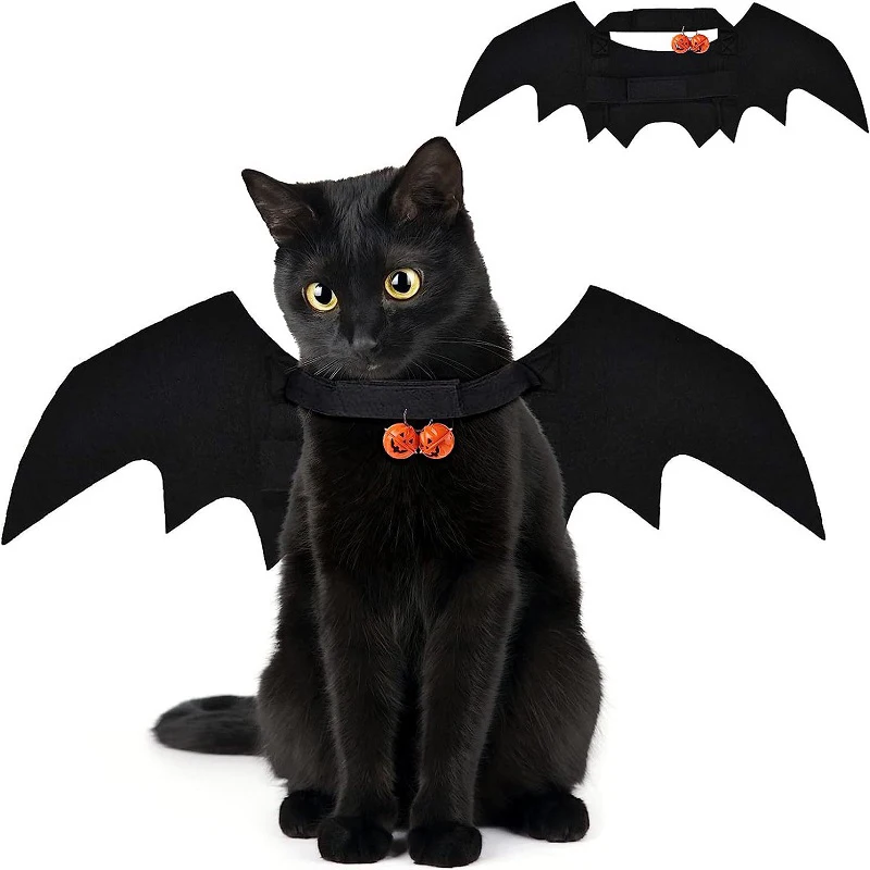 Pet Cat Bat Wings for Halloween Party Dekorácie šteniatka obojok