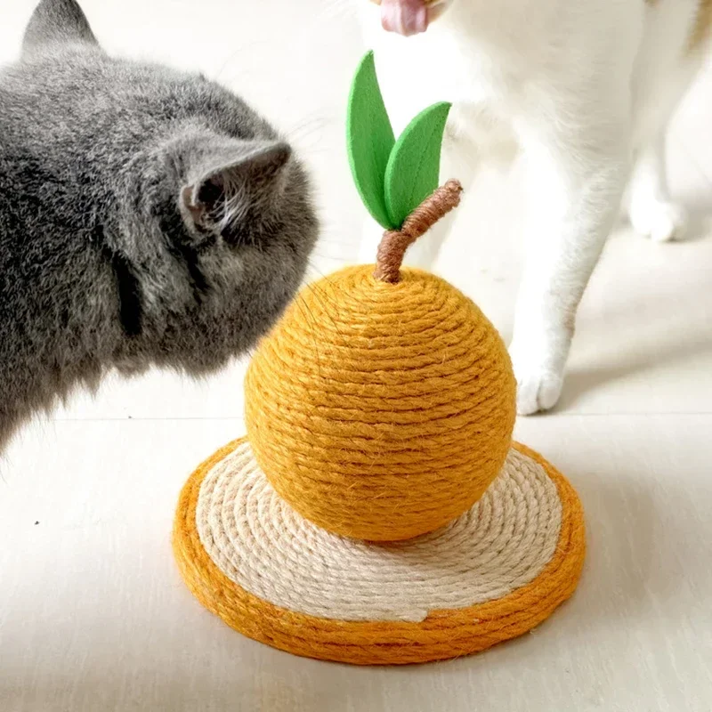 Pet Cat Scratcher Post Ball Scratcher Sisal Lope Toy Indoor mačiatko odolné voči tomu, aby bryzli interaktívnu hračku