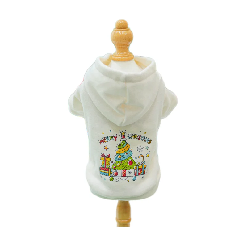 Pet Clothing Cat Plyšu vianočný snehuliak Armáda zelená mikina mikiny pre pulvover vhodnú pre malé a stredné psy