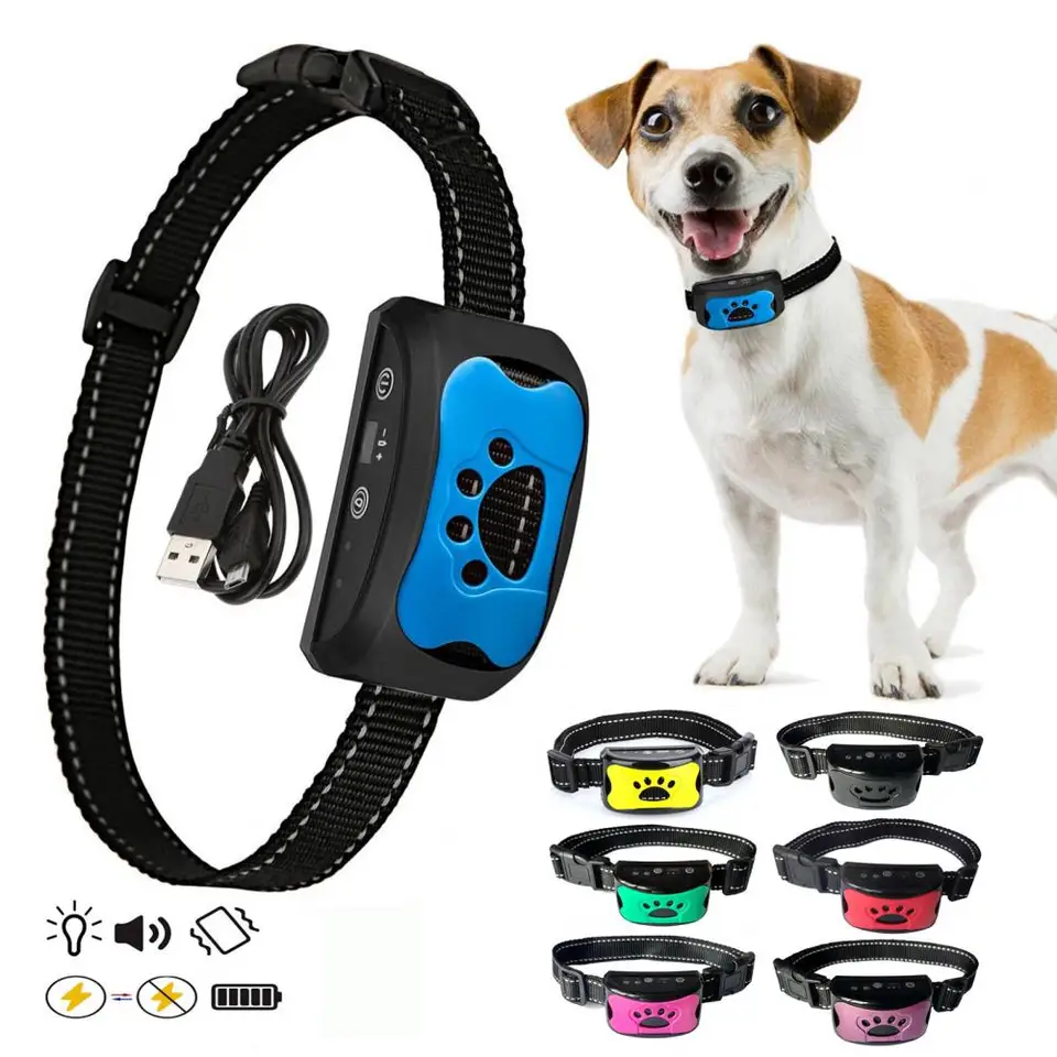 Pet Dog Anti Bracking Device Nabíjateľné psov Training Golier Ultrazvuk