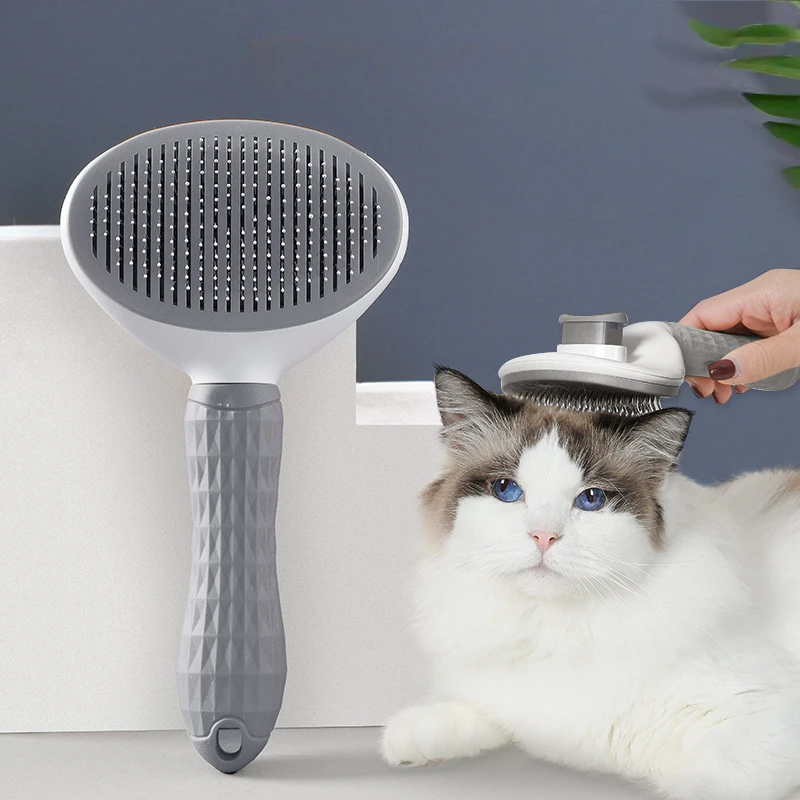 Pet Dog Brush Cat Comp Self Cleaning Pet Remover Brush pre psov pre psov Cat Cats Grooming Tools Domáce zvieratá DeMatting Comp Dogs príslušenstvo