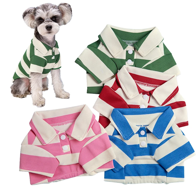 Pet Dog Polo tričko letné psie oblečenie ležérne oblečenie pre malé veľké psie mačky tričko Chihuahua mops mops kostýmy Yorkshire košele