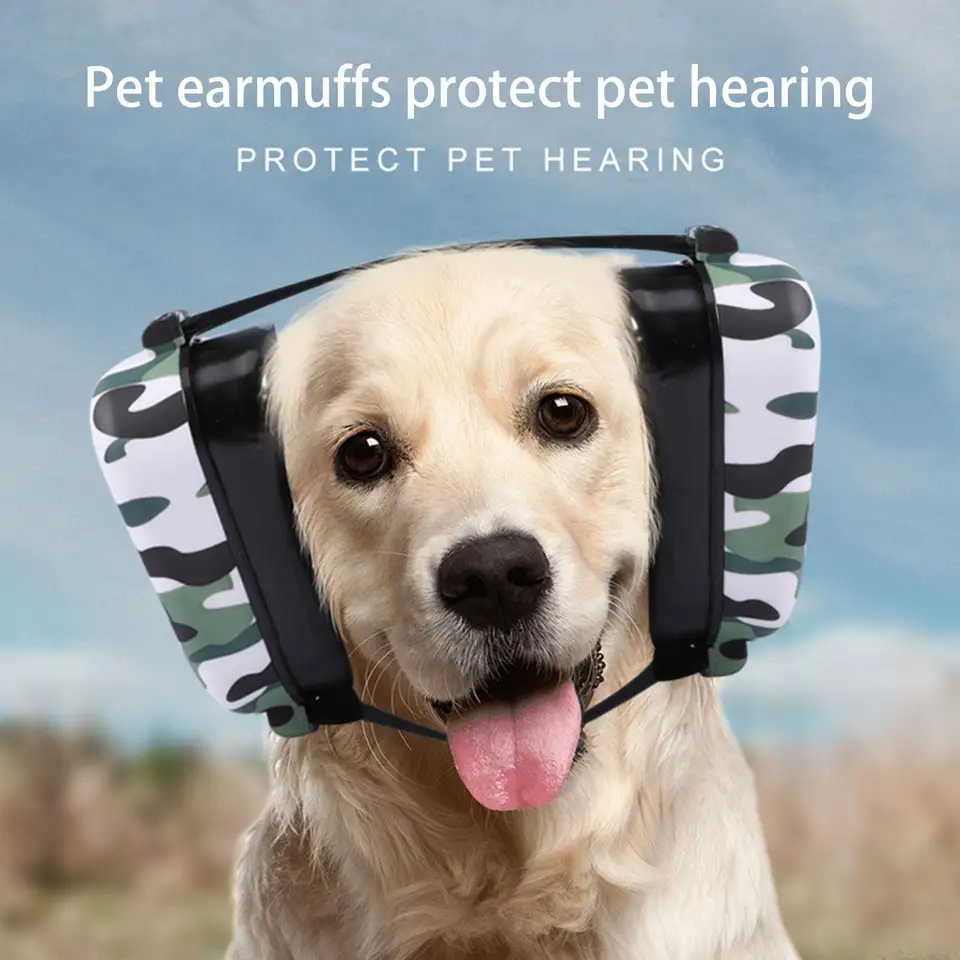 Pet Earmuffs Hlave Fors Ochrana sluchu Anti-šum, psi dodávajú uši multifunkčný kryt redukcie hluku pre domáce zvieratá pre Fir H1y9