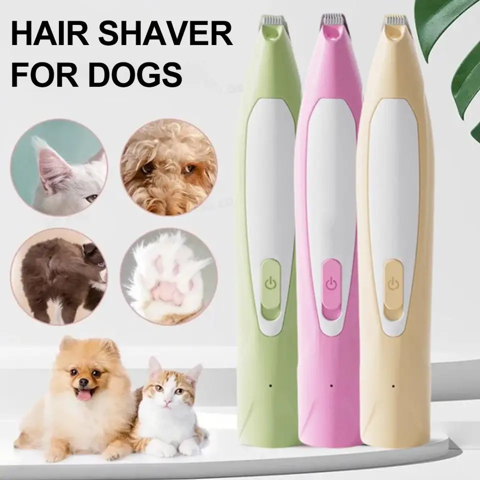 Pet Electric Foot Shaver Tichá mačka a psa Hrela Paw Dog Orezávanie labky Špeciálne puser stroj na nohy vlasové vlasy mačka p6z8