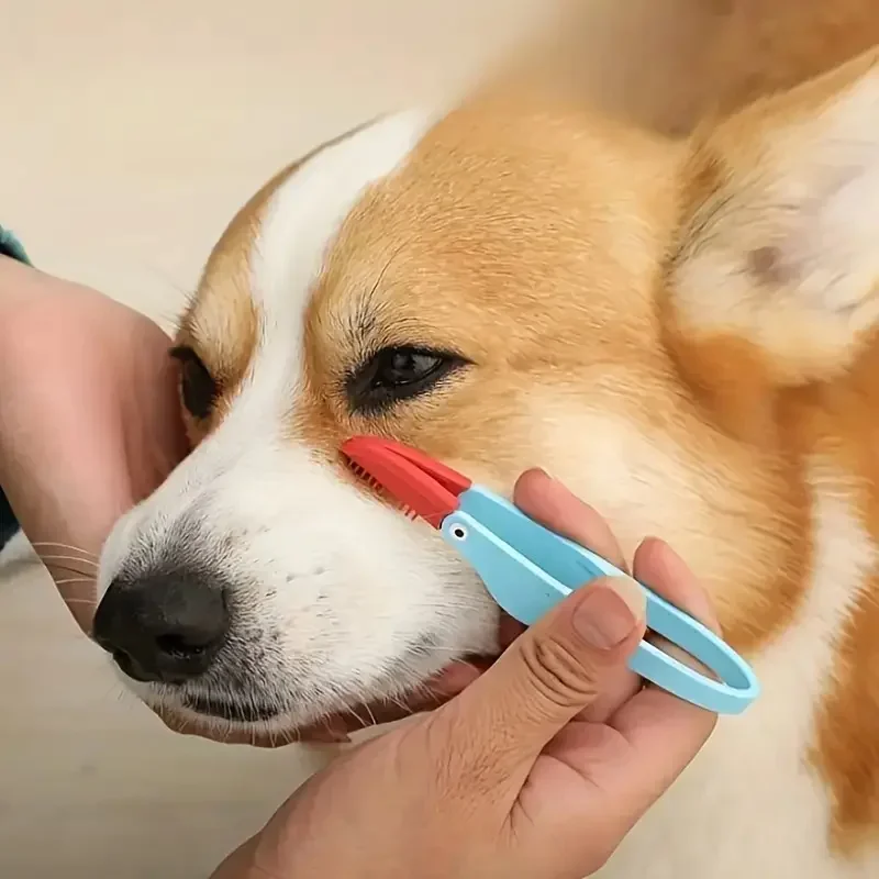Pet Eye Comp Brush Pet slzná škvrna Remover hrebeň obojstranná kefka na starostlivosť