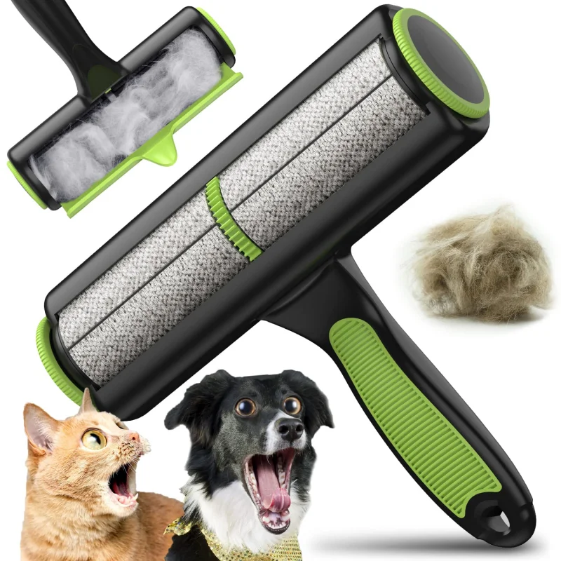 Pet odstraňuje chĺpky Cat a psy Zelené čistiace kefka Kožušina Odstraňovanie zvierat Kefy na vlasy Couch Couch Couch Karpets Combs