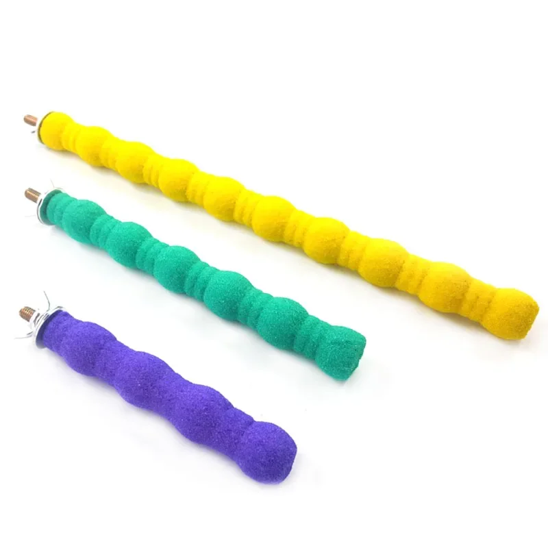 Pet papagájový drevené drevo Pet papagáj Parrot hračky pre vtáčie klietky stoja Stand Platforma labky mletie uhryznuté hračky pre papagájové doplnky