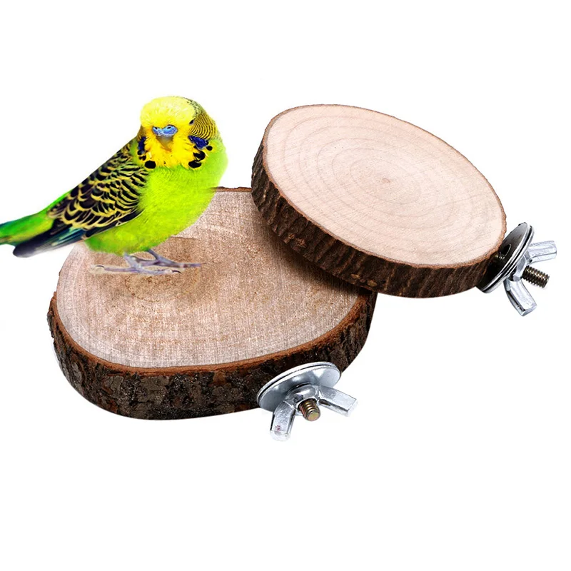 Pet Parrot Parrot Chew Hračky leštenie/nevyleštené drevené visiace hračky hračky pre vtáky