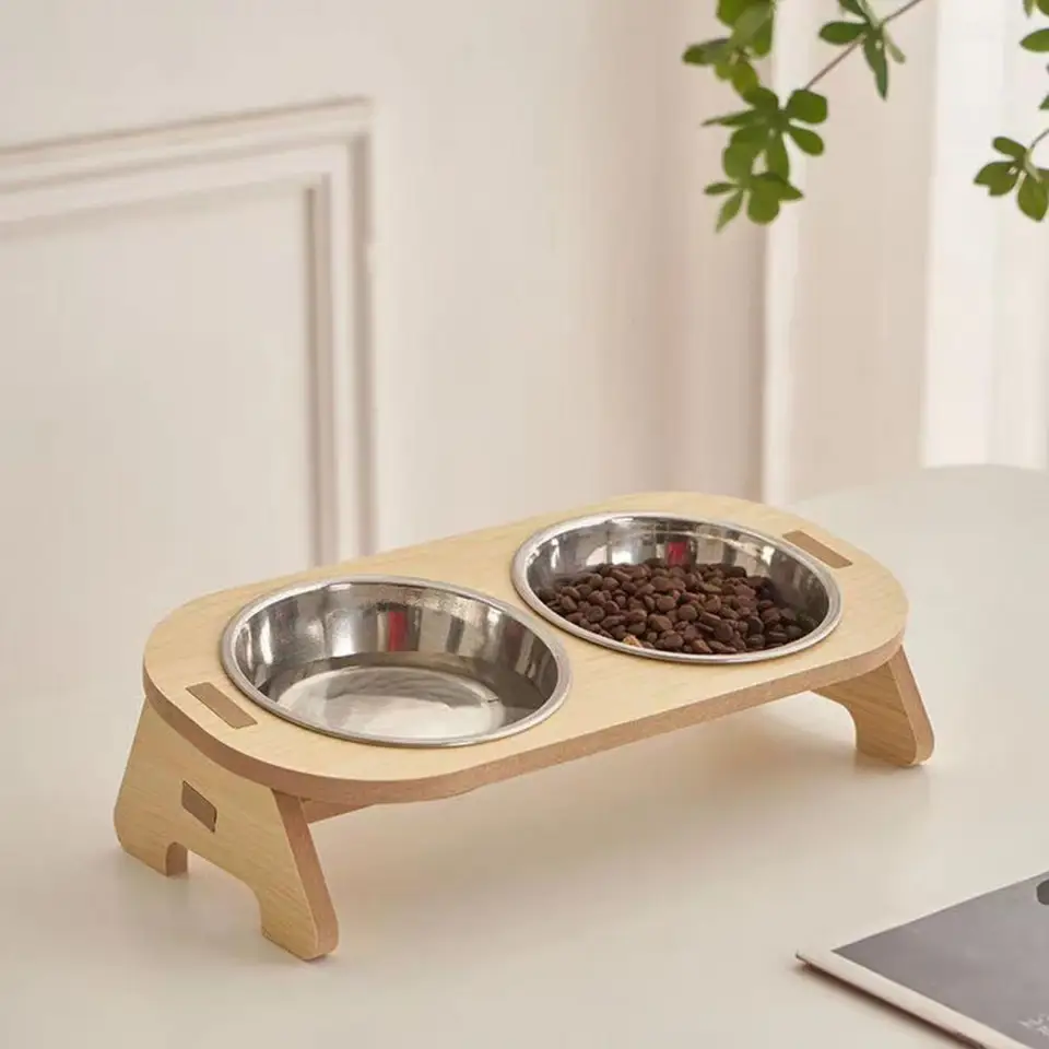 Pet podávač s jednou/dvojitou mačkou Food misa s nádobou na kŕmenie psov pre malé zvieratá pre malé zviera