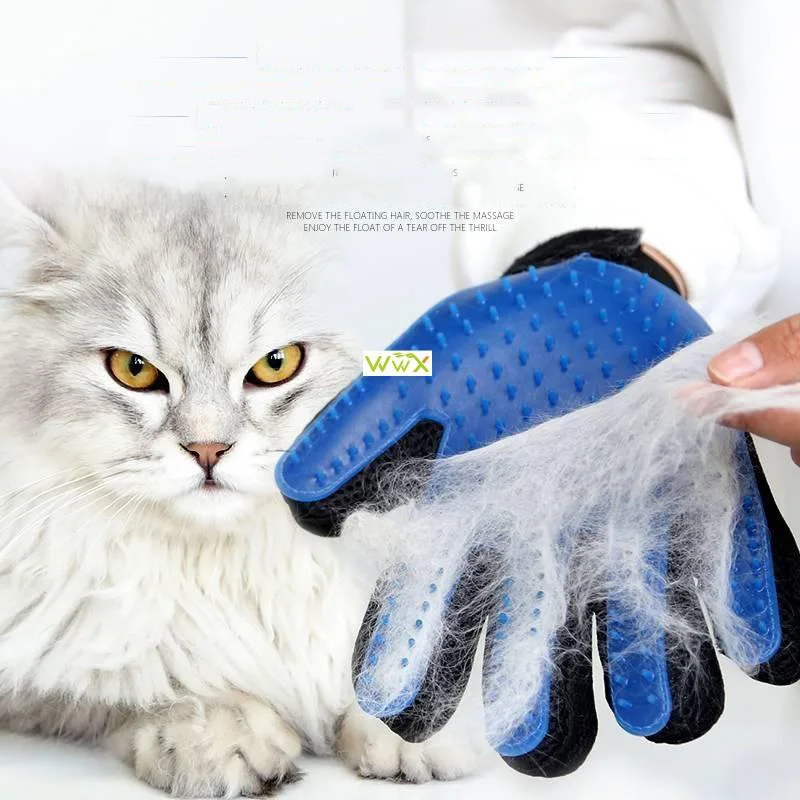 Pet rukavice mačky starostlivosť o rukavice mačky vlasy Deshedding kefy rukavice rukavice psie mačacie mačky v kúpeľni Remover