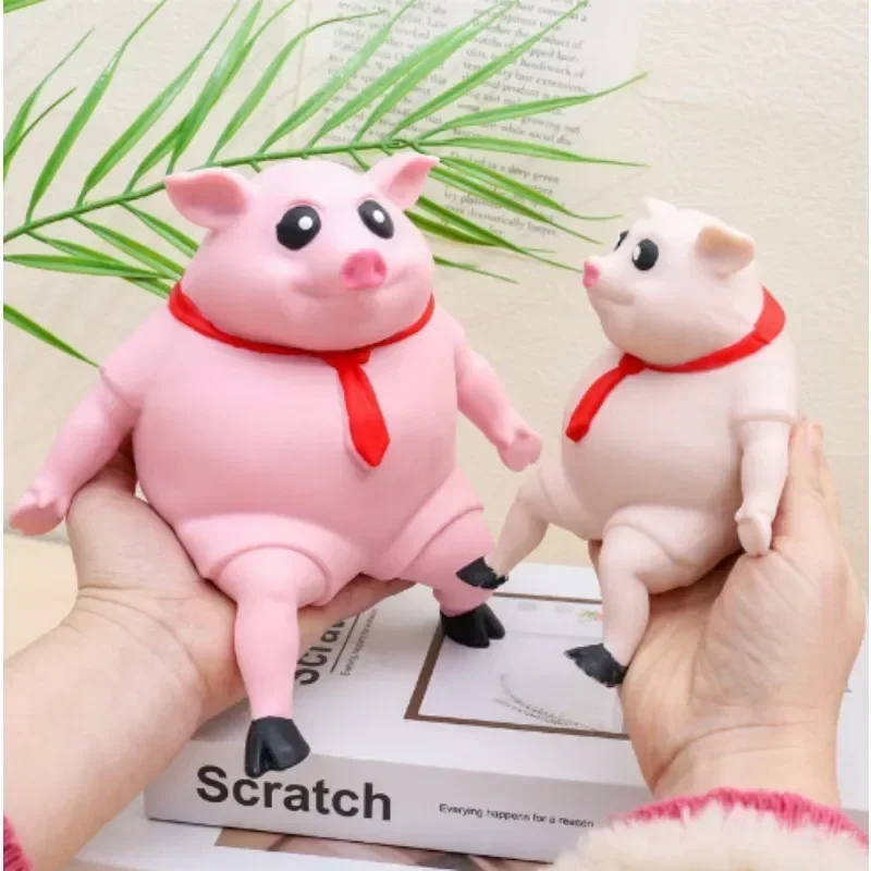 Pet stláčanie ružového ošípaného stresu hračky roztomilé stláčanie zvierat malé ošípané Doll Doll Stres reliéf hračky hračky Artículos para mascotas