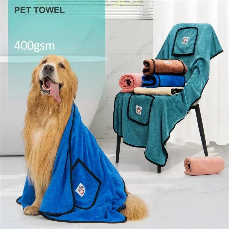 Pet uterák na psie psú pesú vodu Absorbent a rýchle čistenie kozmetu v vreckovom psí psí kúpeľ