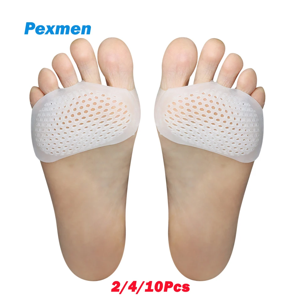 Pexmen 2/4/101ks metatarzálne vankúšiky guľa nôh vankúšov pre ženy a muži mäkké gélové podložky pešo na pomoc pri pečiat