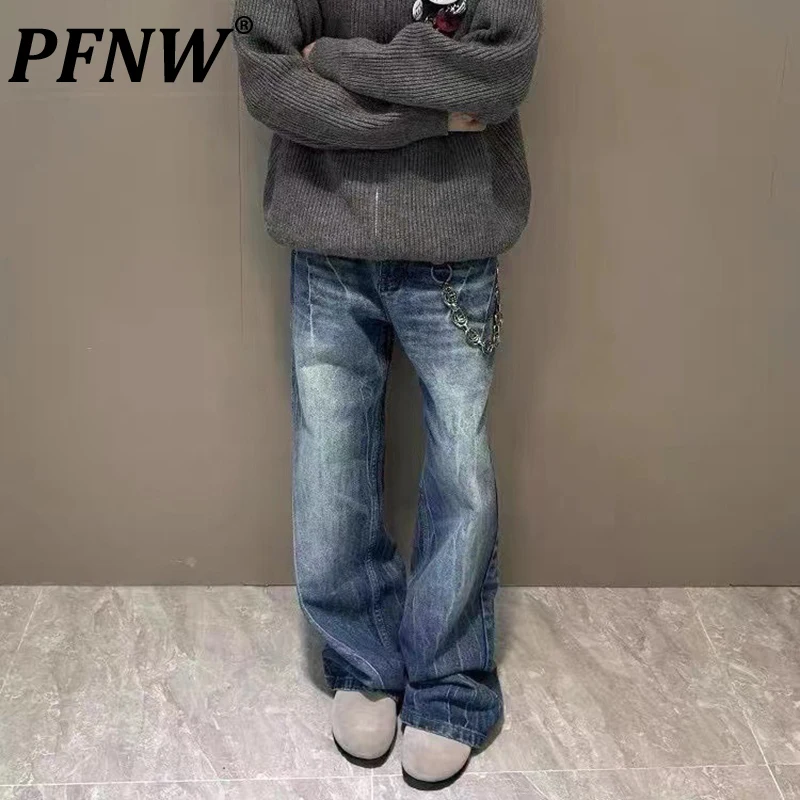 PFNW Vintage Lightning BRUST BLUE CLEANFIT JEANS HEAR WALD STRUGE JAR 2025 NOVÝ CASMACTION TIDE DANIM DLHO