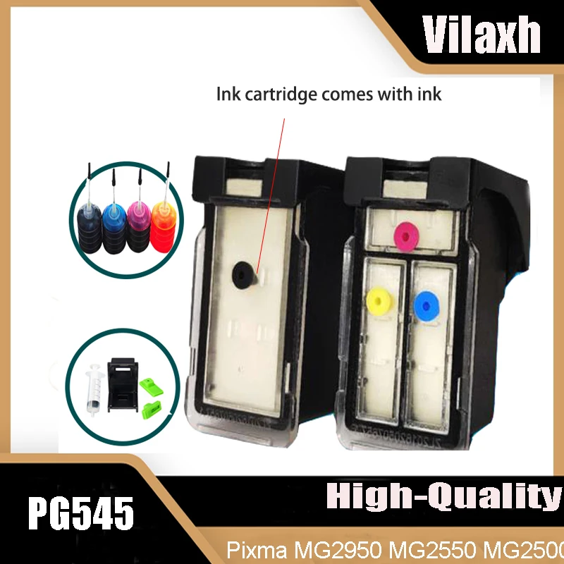 PG545 CL546 Kompatibilný náplňový atramentový kazeta pre Canon Pixma Mg2950 MG2550 MG2500 MG3050 MG2450 MG3051 MX495 pre CANON G3100