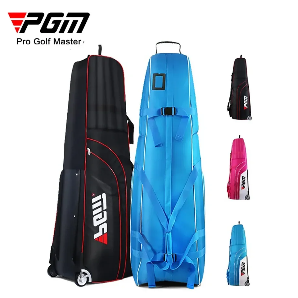 PGM ľahký skladací golfový taška na cestovné lietadlá s kaddy vrecká s kolesom skladom skladacieho skladacieho podložky Golf Cover Bag HKB008