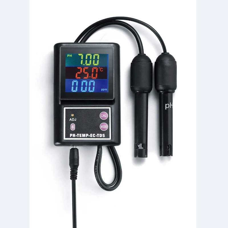 PH-260 Multi-parameter Kvalita vody Monitor Bluetooth LCD online PH/TDS/EC/teplota meracieho merača pre akvárium pitnej vody