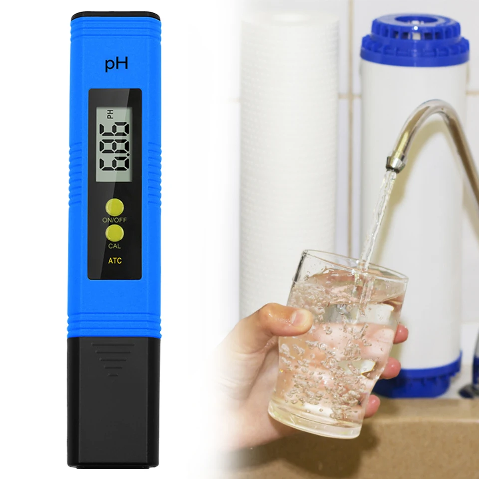 PH Meter 0,01 Monitor testu kvality vody s vysokou presnosťou s nízkym meraním pH Testeru pre pH Testeru pre plavecký bazén v akváriu pre akvárium