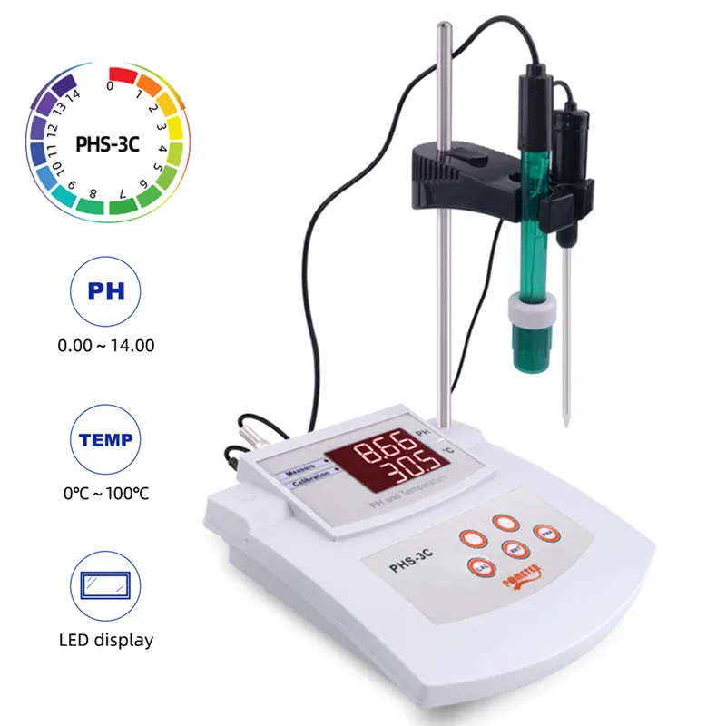 PH/TEMP 2 v 1 pH testeru Analyzátor kvality vody Automatická kalibrácia Automatický kalibrácia pre laboratórny akváriový bazén