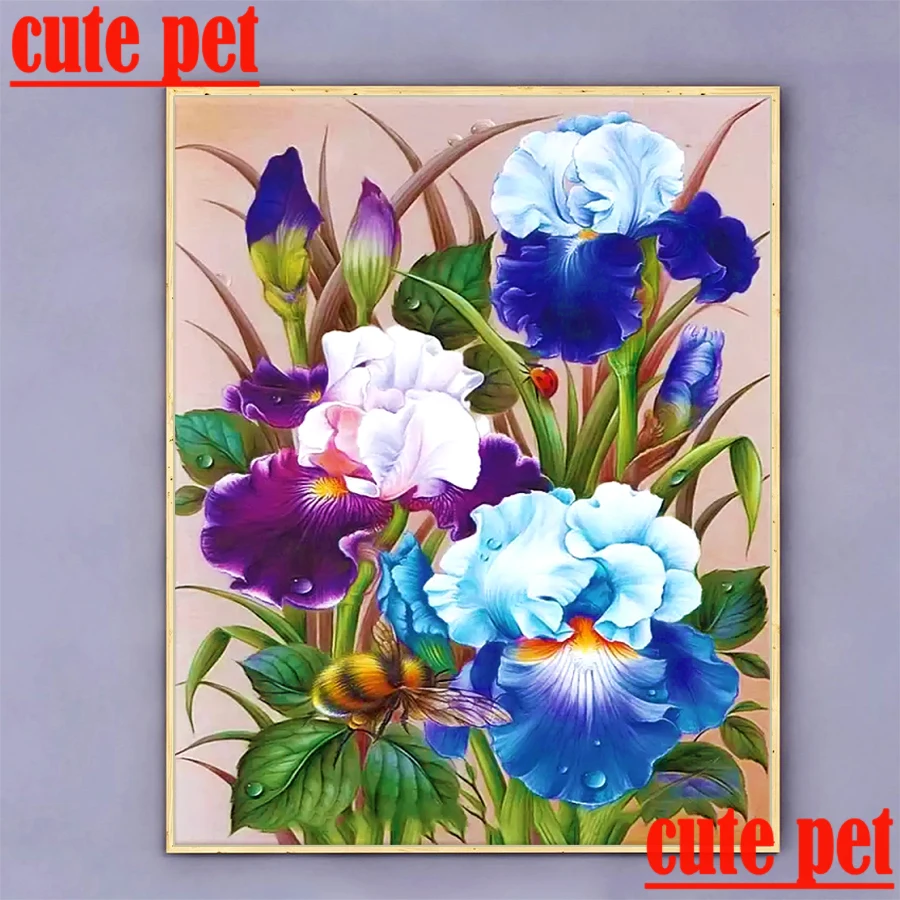 Phalaenopsis diamantové maľba kvety Full Diamant Výšivka mozaika krížového stehu 5D kamienok Puzzle Domáce dekorácie darčeky maľba maľba