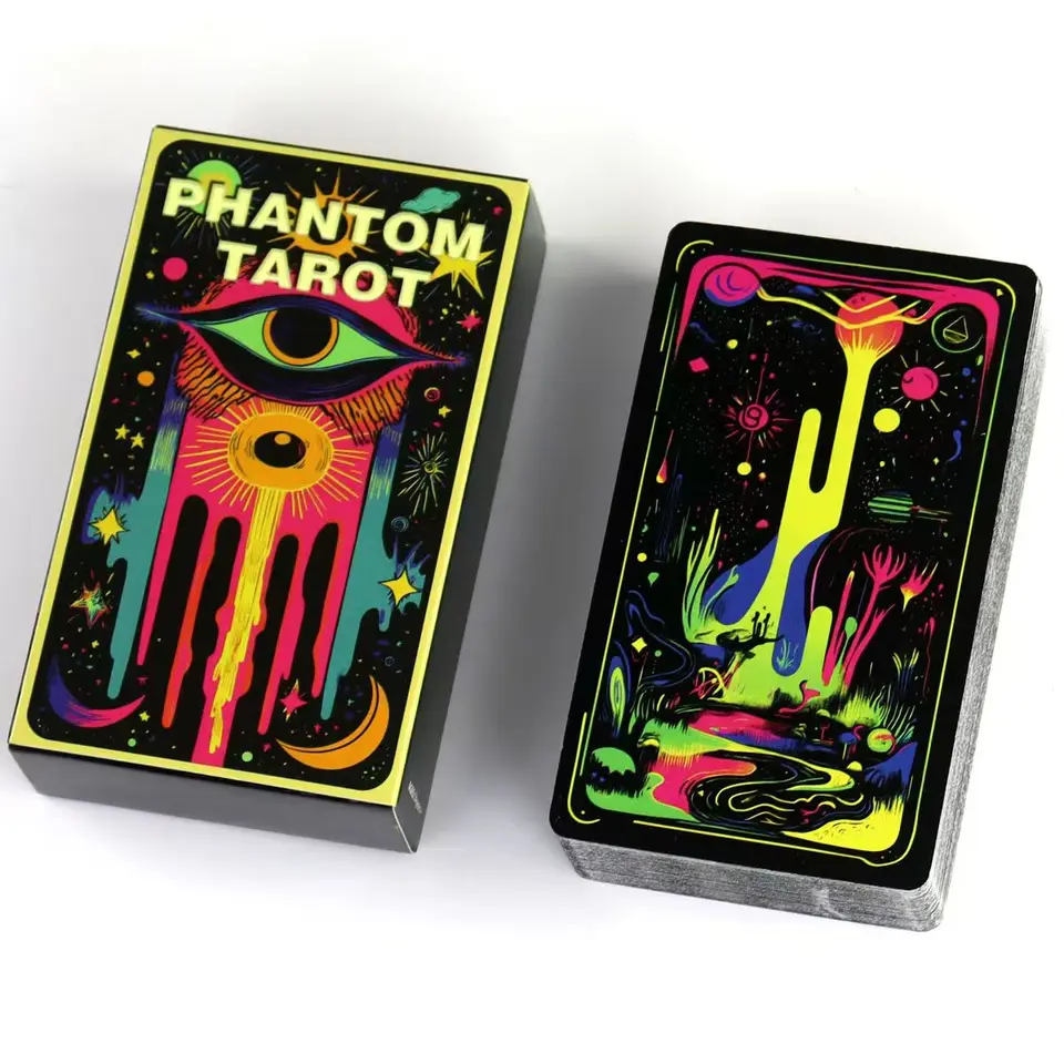 Phantom Tarot Deck 10.3*6cm 78 Farebné tarotové karty založené na systéme Rider Waite